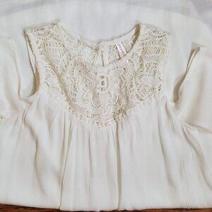 💎191 Xhilaration Cold Shoulder White Mini Dress